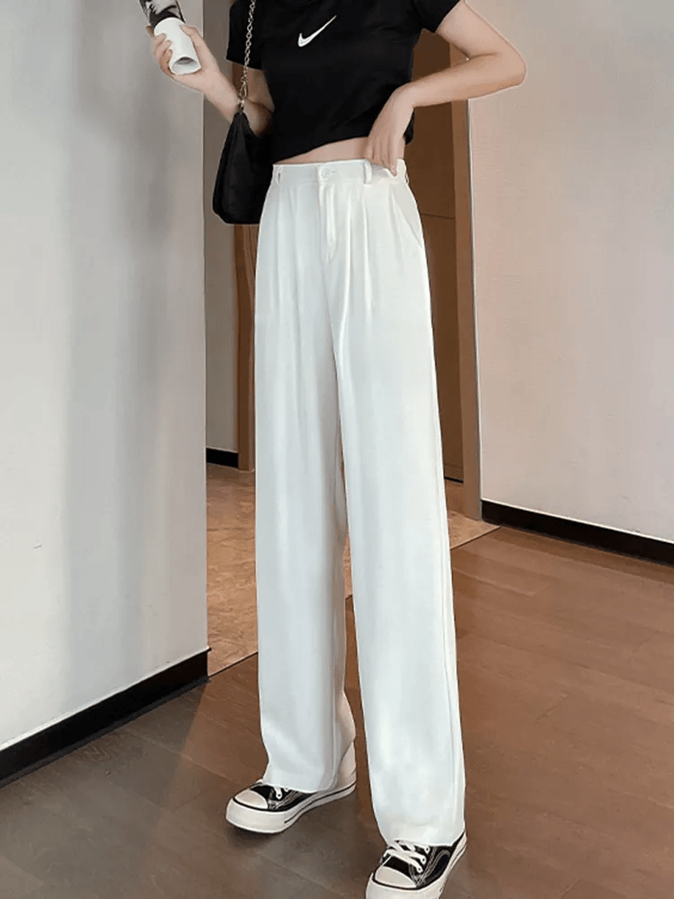 Calça Casual Feminina de Alfaiataria Elegante